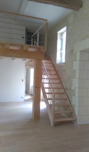 menuiserie bois, escalier sur mesure